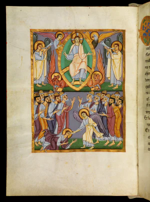 Миниатюра из Бамбергского Апокалипсиса. Ок. 1000 – 1020