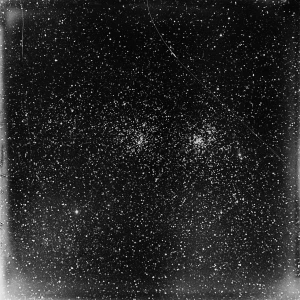 Позитив NGC 869 и NGC 884 на стекле. 1890
