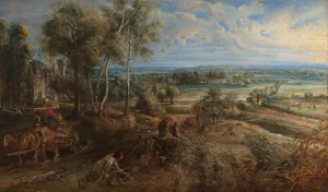 Питер Пауль Рубенс. Вид на замок Стеен. Ок. 1636