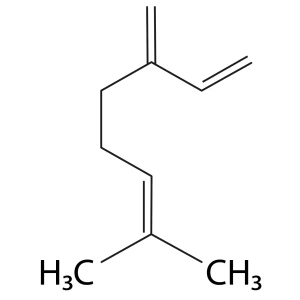 Структурная формула β-мирцена