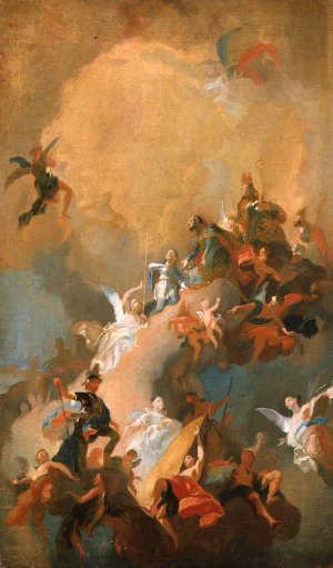 Франц Антон Маульберч. Апофеоз венгерских святых. 1772–1773