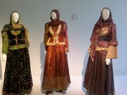 Azerbaijan national costume from Karabakh in Heydar Aliyev Center.jpg