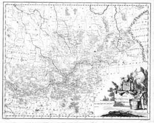 1792 вося Россияса атласысь карта вылын Перымса наместничествоӧ пырысь Усть-Волосница