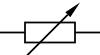 Variable resistor as rheostat symbol GOST.svg