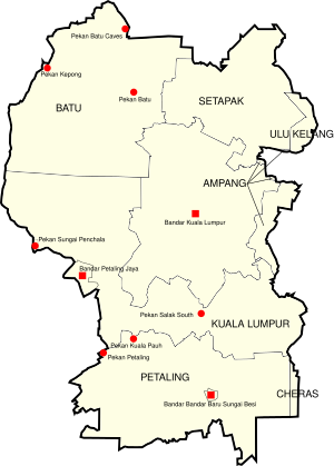 Kuala Lumpur на карте