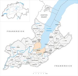 Ženev на карте