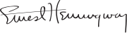 Ernest Hemingway Signature.svg
