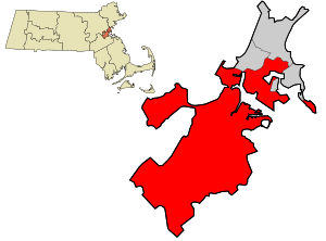 Boston на карте