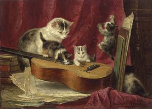 Henriette ronner-knip making music.jpg