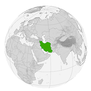 Иран на карте