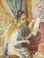 Kaksi tyttyö pianonke, 1892–1893.