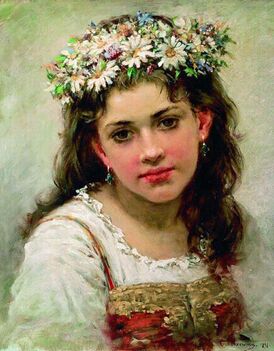 К. Е. Маковский. Ӱдырын вуйжо 1889.