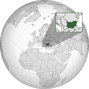 Болгария на карте