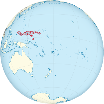 Location of Микронезиин Холбооной Улас