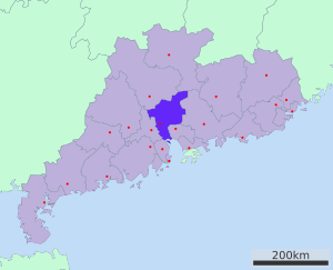 Guančžou на карте
