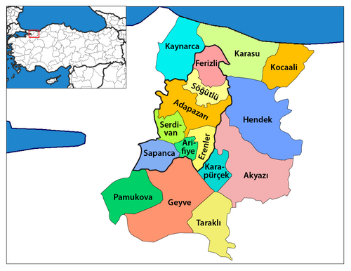 Sakarya districts.png