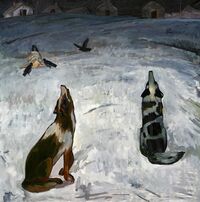 Калмыцкий хотон. 1943. После выселения. Очир Кикеев. 1988 г.