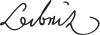 Leibnitz signature.svg