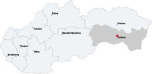 Košice на карте