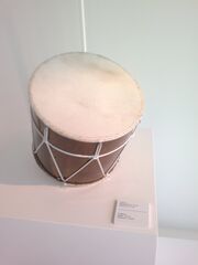 Azerbaijani musical instrument naghara in Heydar Aliyev Center.jpg