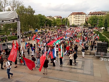 Bolgarialaižed Sovetskijan armijan muštpachan edel Sofia-lidnas, 9. semendkud vodel 2015