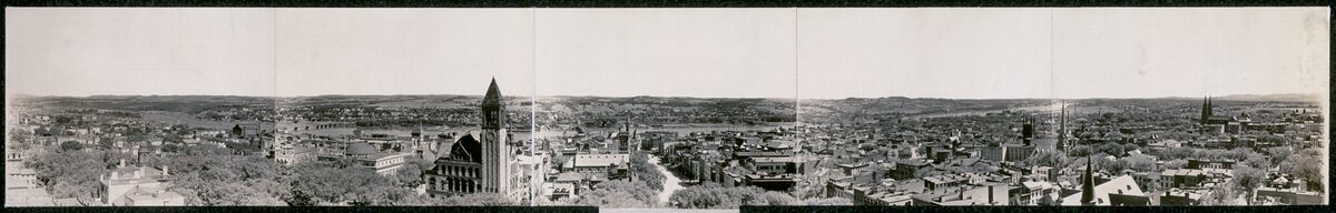 Нью-Йорктың Капитолийы ҡыйығынан ҡарағанда ҡала күренеше, 1906 йыл.